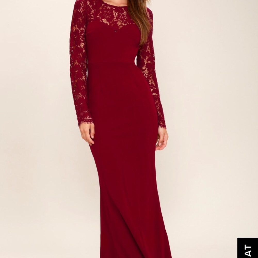 Whenever You Call Wine Red Maxi Dress